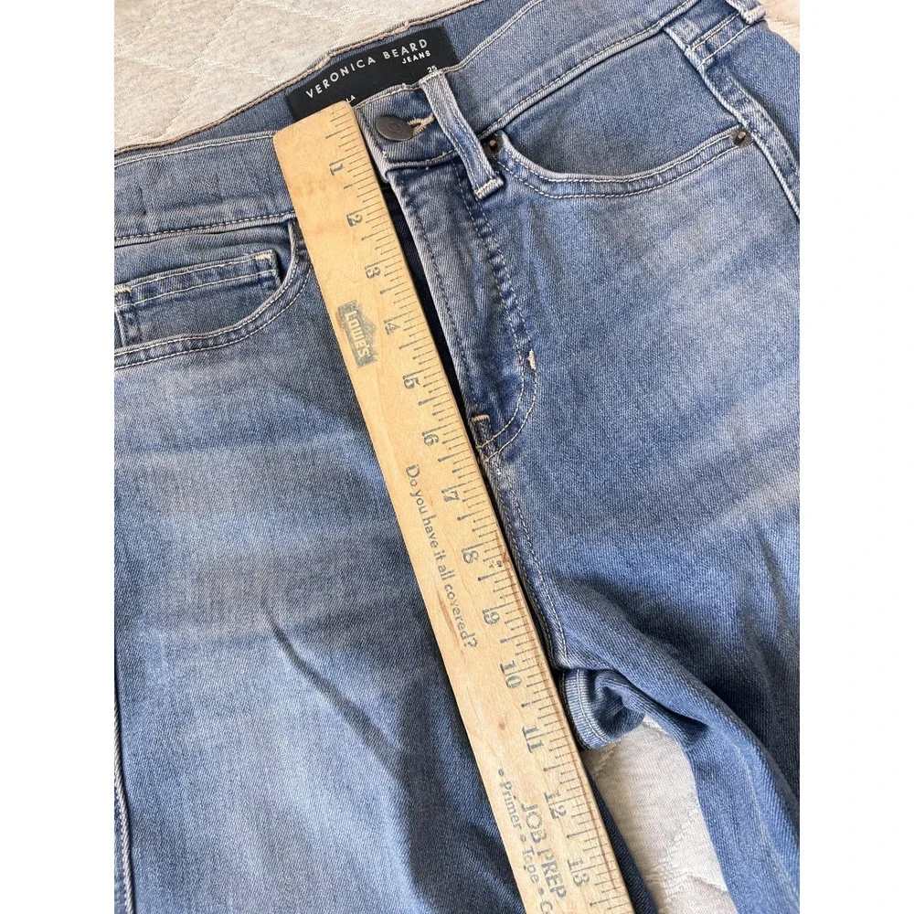 Veronica Beard Sheridan Exaggerated Flare Jeans Womens 25 Blue High Rise Denim